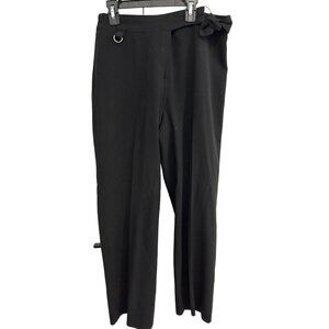 SC Collection Stretch Black Pants Womens Size 8 Accent Belt